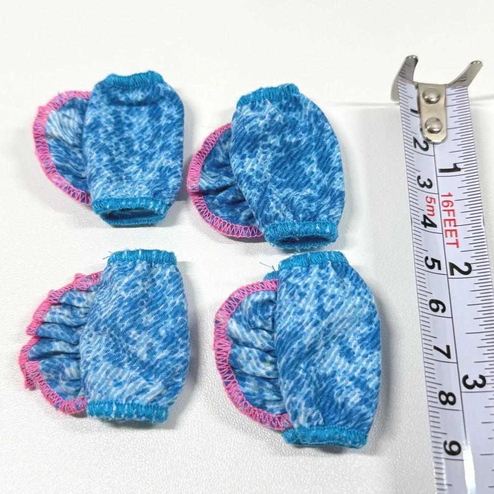 BARBIE Mattel Star Stepper Horse Denim Print Leg Warmers 4pc Set Vintage 1991